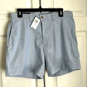 NWT Ralph Lauren classic fit blue and white pin cord shotrts